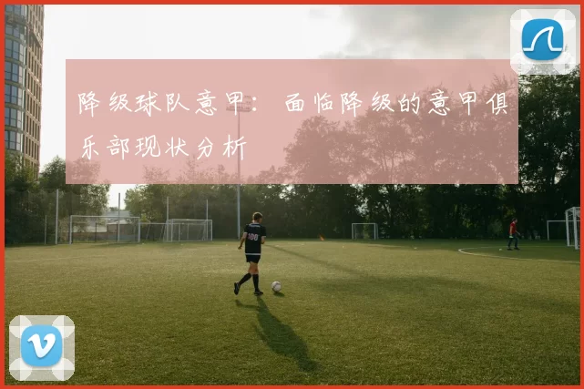 降级球队意甲：面临降级的意甲俱乐部现状分析
